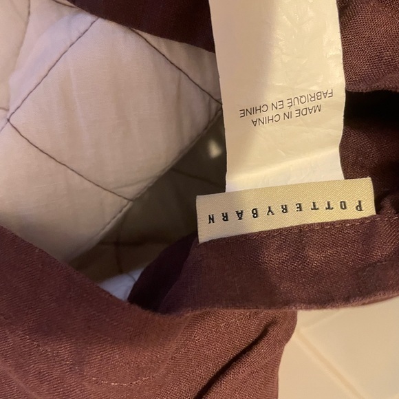 Pottery Barn Quilted Burgundy Standard and Euro Pillow Shams - Picture 2 of 2